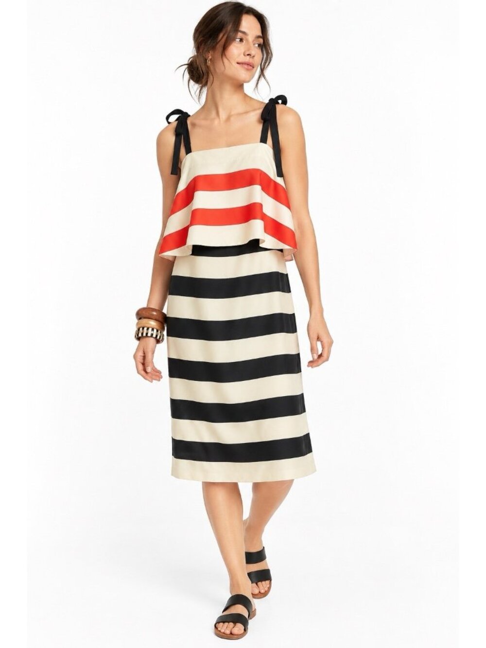 MARE MARE ANTHROPOLOGIE striped mini dress small nautical feminine layered